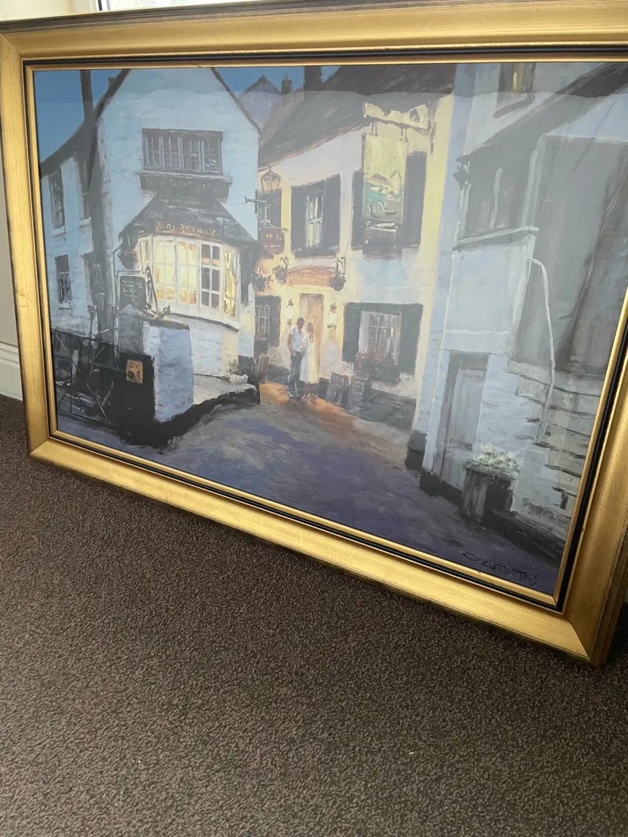 Gold framed painting - Image 3