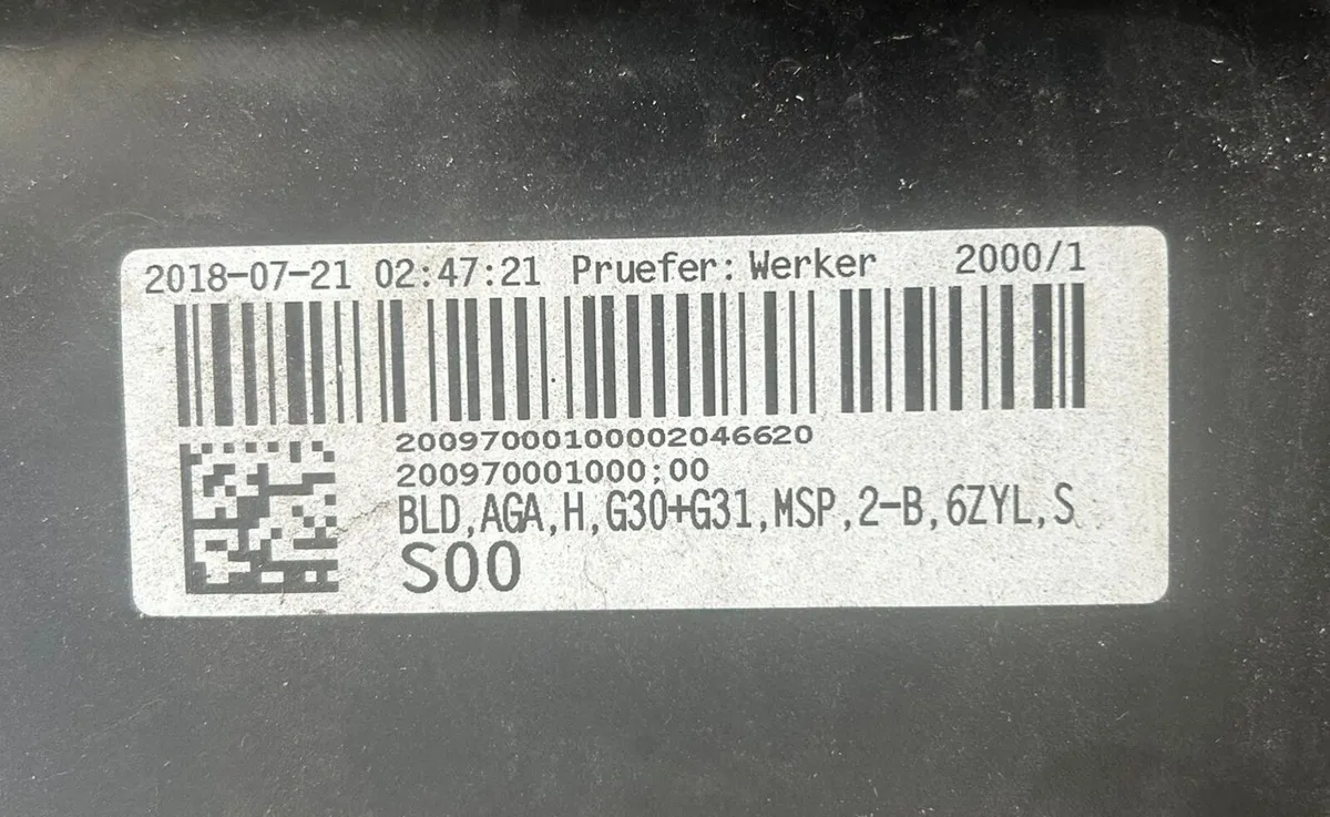 BMW 5 Series G30 2018 Rear Diffuser Sophisto Grey - Image 3