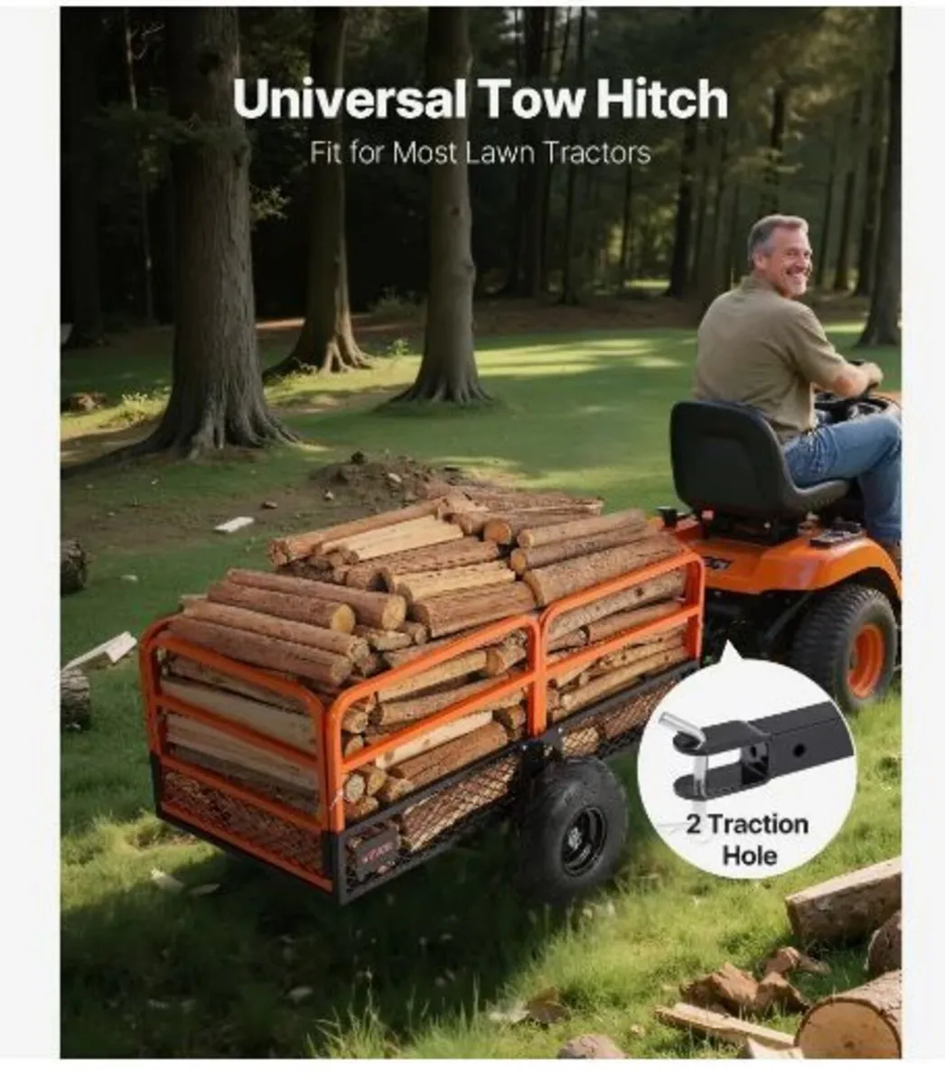 Garden Utility Trailer, 22 Cu. Ft. & 725 kg - Image 2