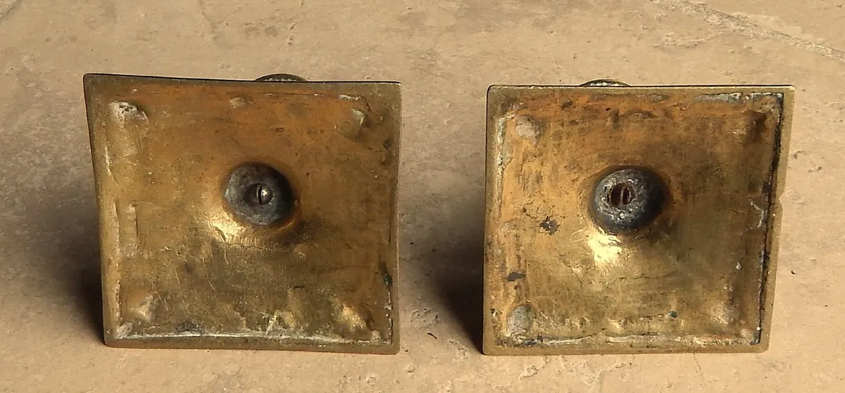 Pair of vintage Solid Brass Candlesticks - Image 4