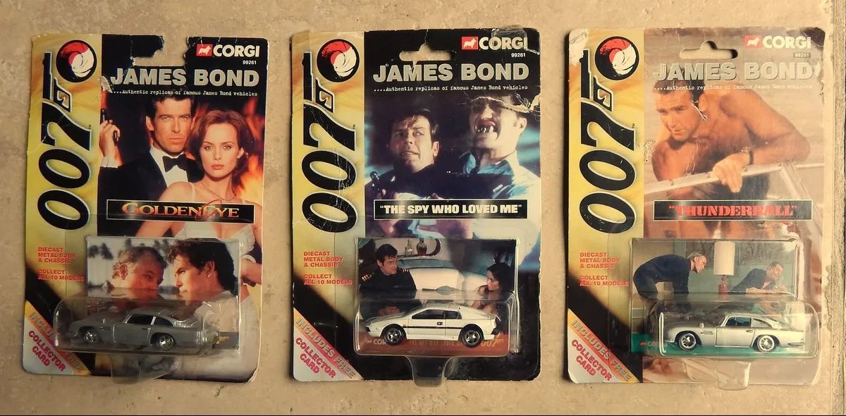 3 Corgi James Bond Die Cast Cars - Image 1