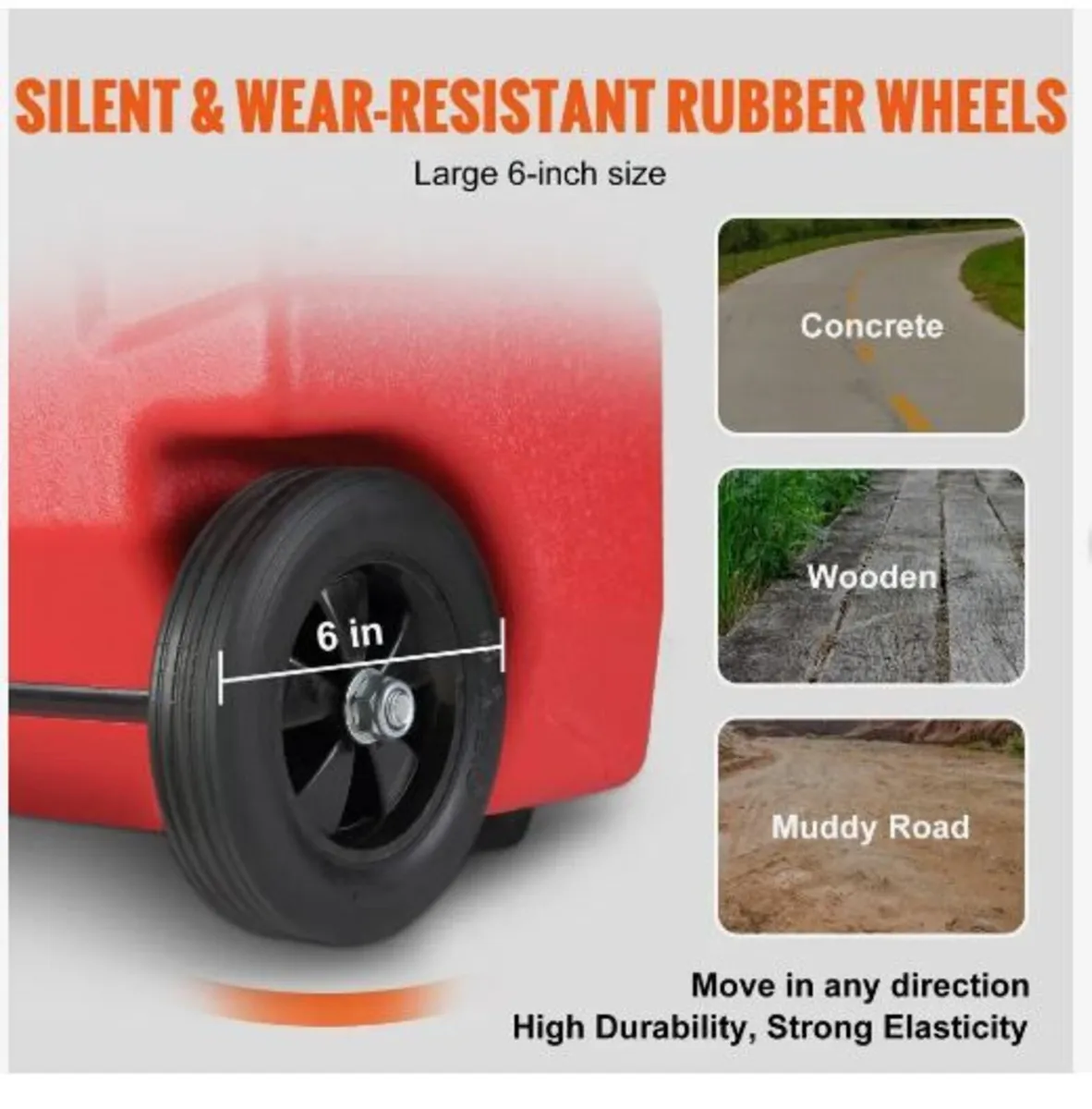 16 Gallon Fuel Caddy, 7.8 L/min, Portable Gas Sto - Image 2