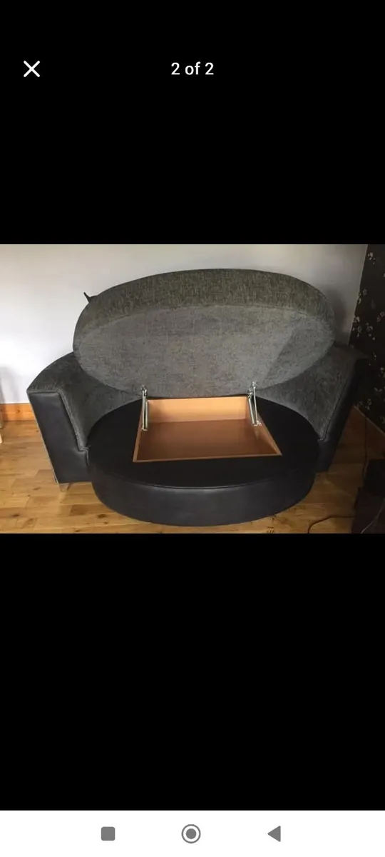 Love seat with storage - Image 2
