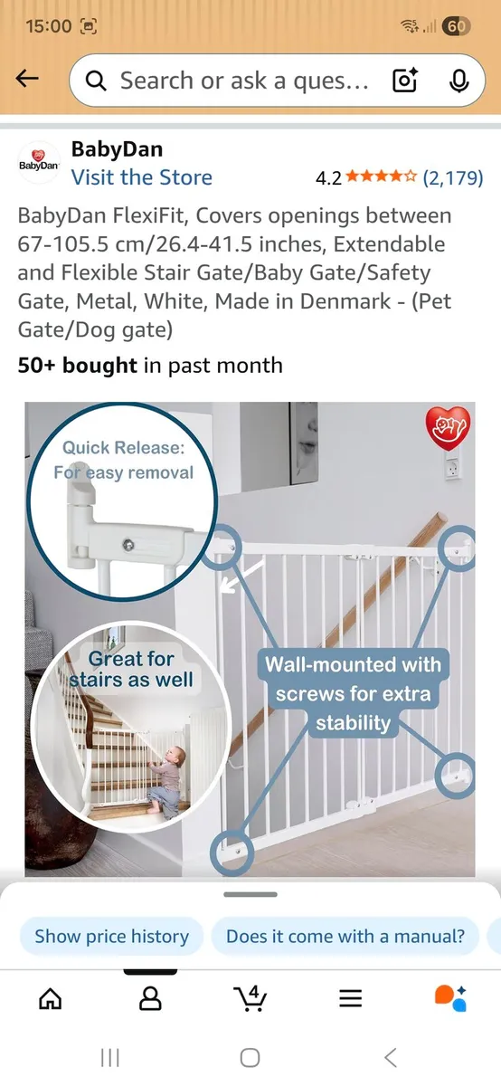 No Trip Stair Gate - Image 4