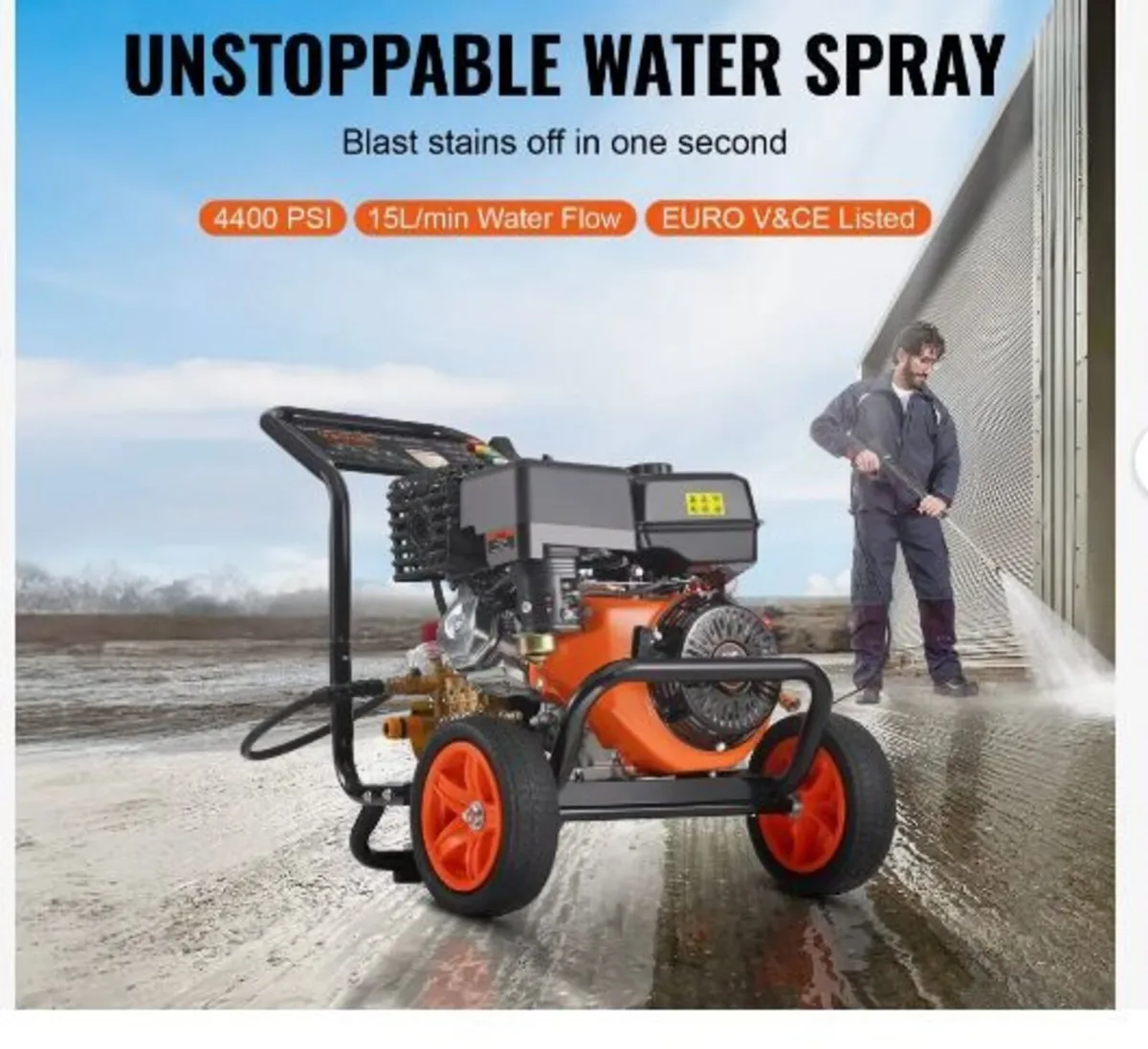 Gas Pressure Washer, 4400 PSI 15L/min - Image 2