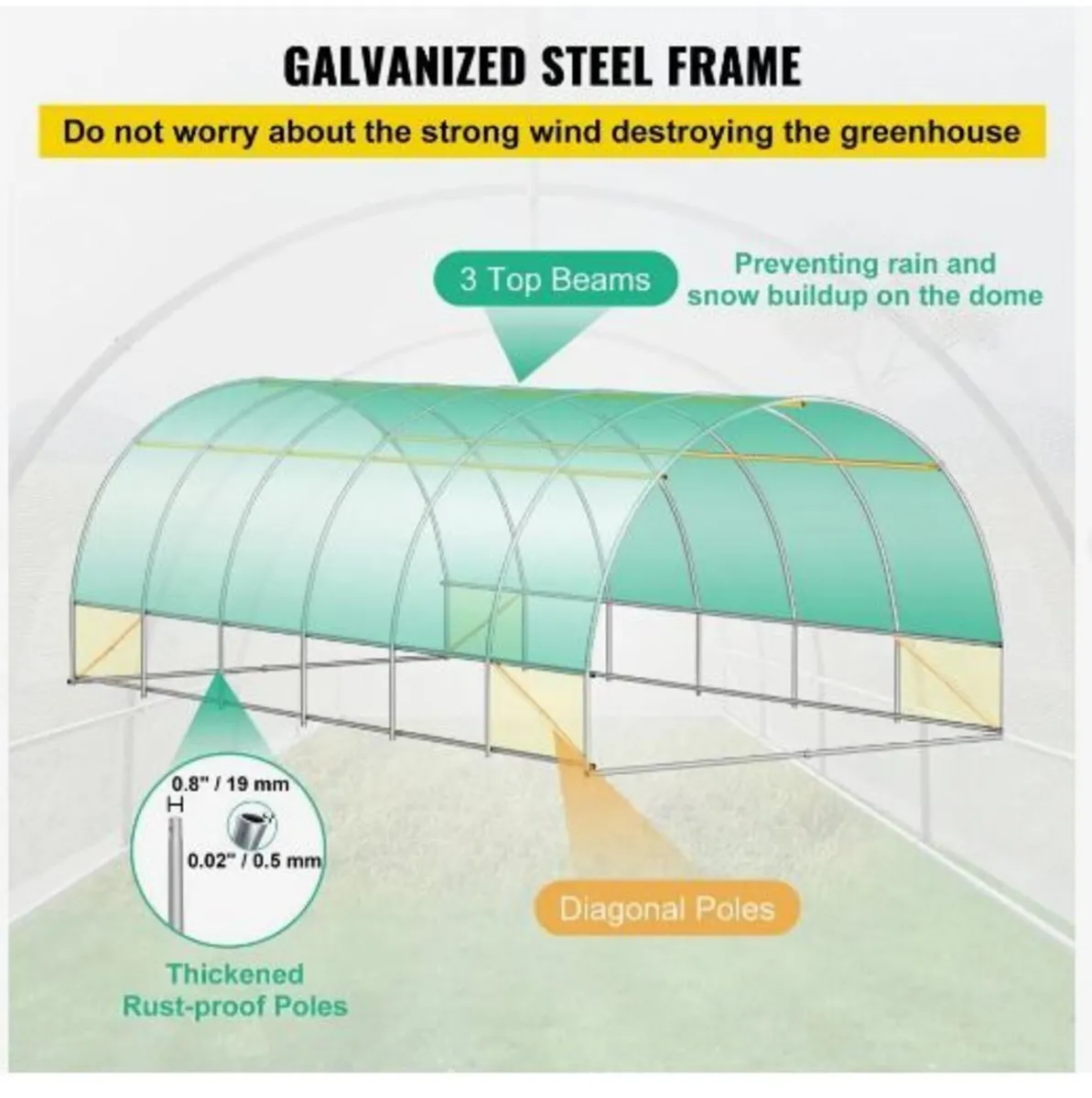 Walk-in Tunnel Greenhouse - Image 3