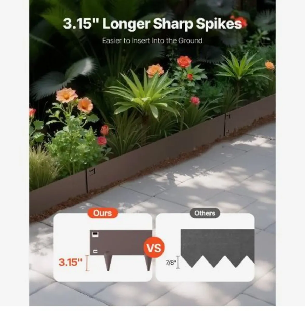 Steel Landscape Edging, 5 Packs - Image 3