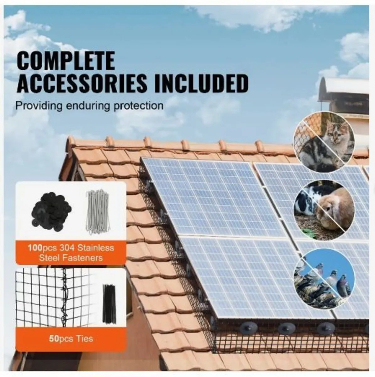 20 x 3048 cm Solar Panel Bird Guard - Image 4