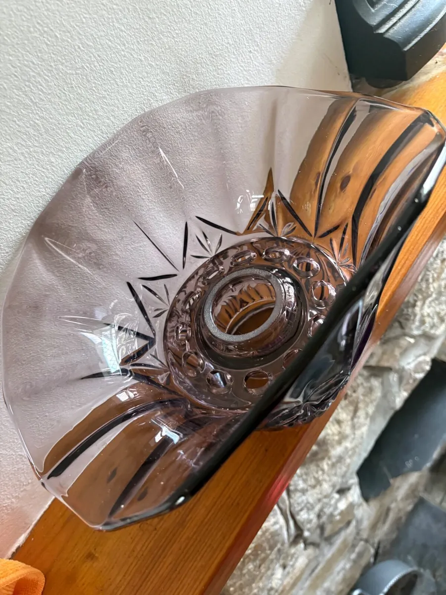 Vintage glass flower bowl - Image 3
