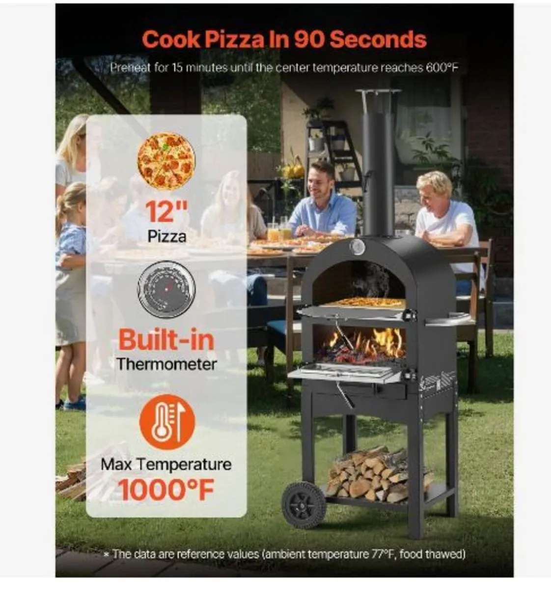 Outdoor Pizza Oven, 12" Pellet Fire Ovens - Image 2