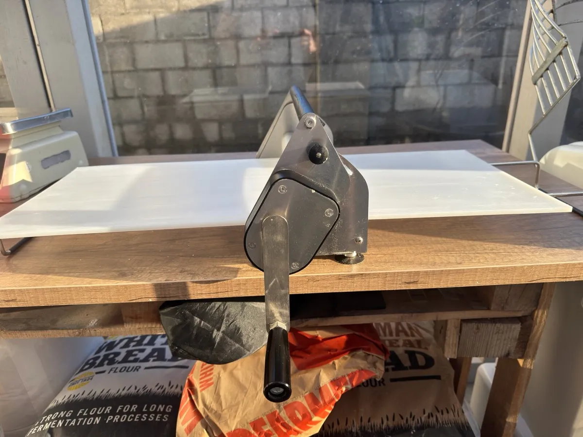 Manual dough sheeter in excellent condition. - Image 1