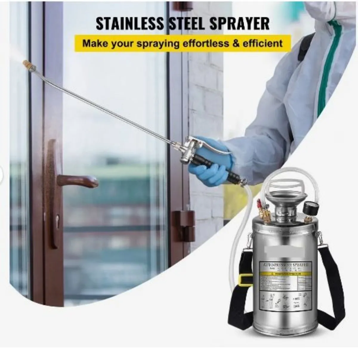 Stainless Steel Sprayer 6L Household Gardening - Image 2