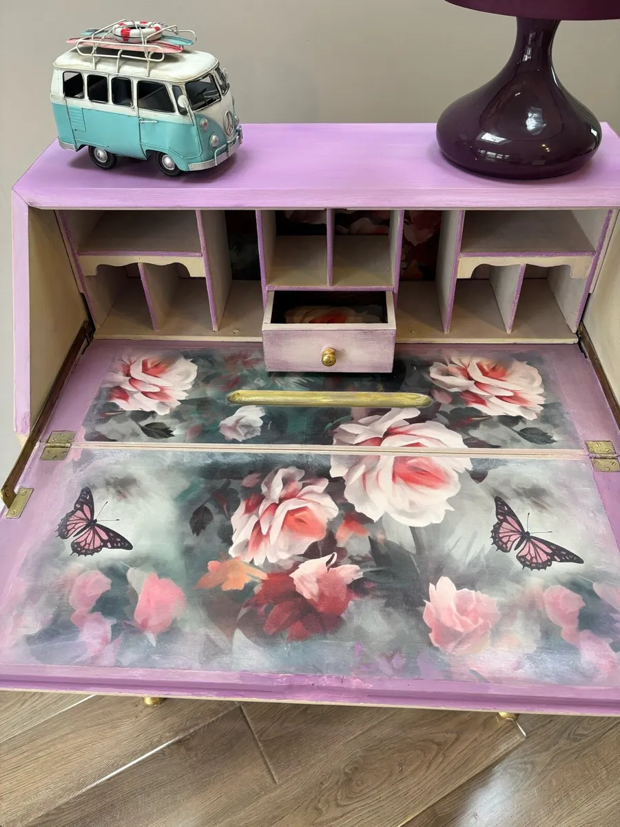 Vintage writing bureau - Image 4