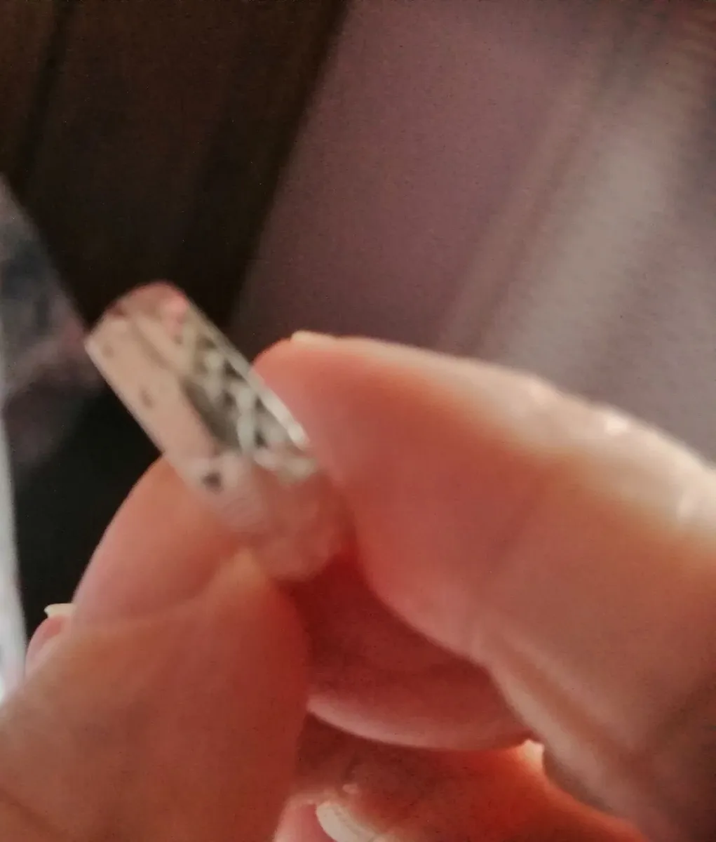 Sterling silver band ring Size N - Image 2