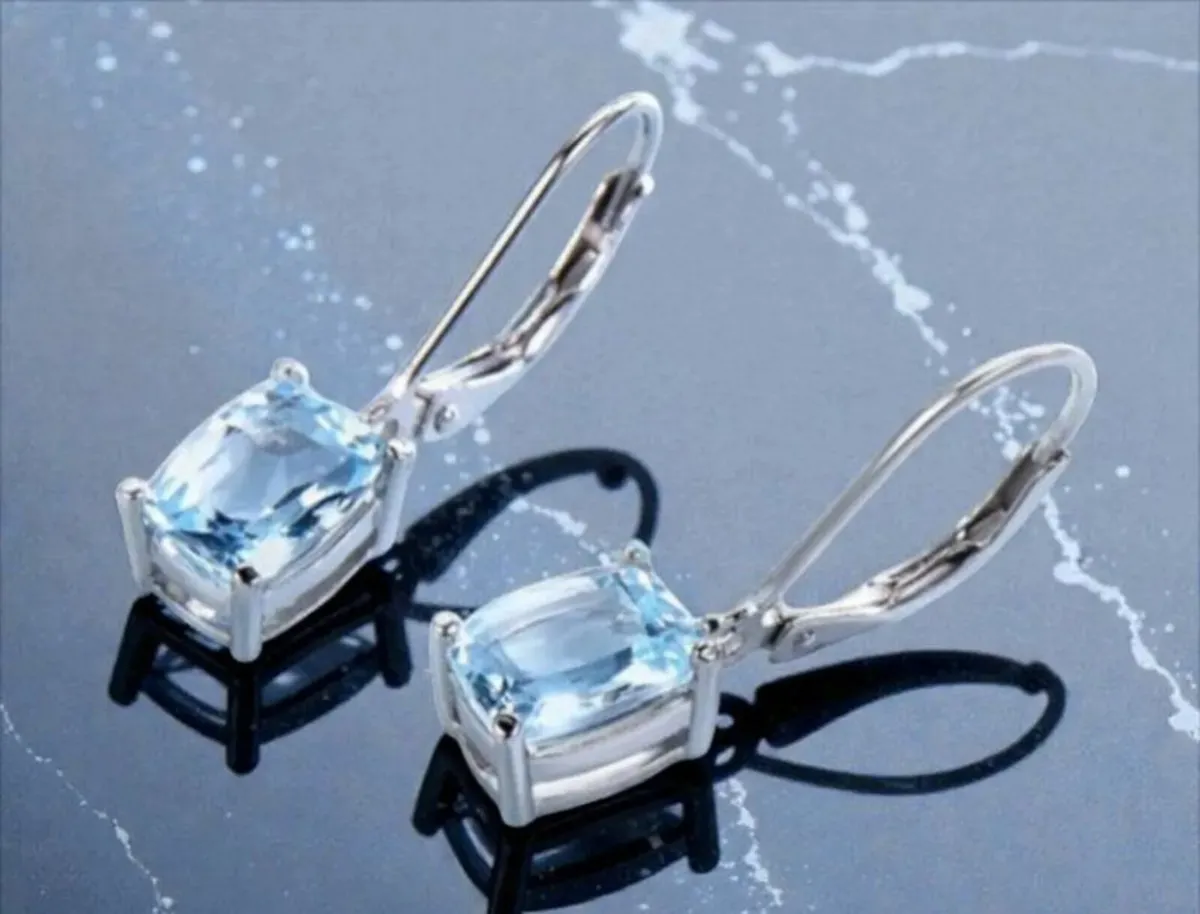 Silver & Topaz Earrings - Image 1
