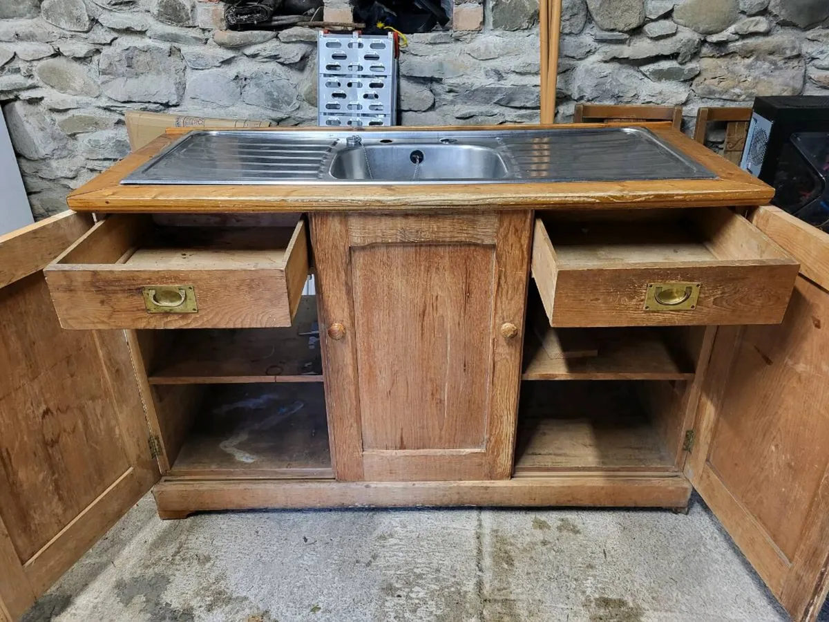 Pine sink unit - Image 3