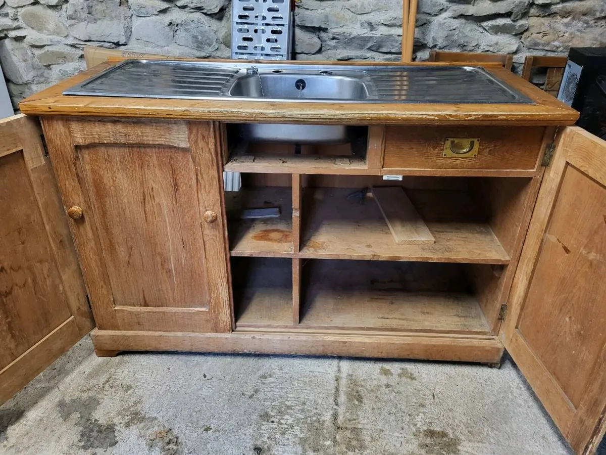 Pine sink unit - Image 4