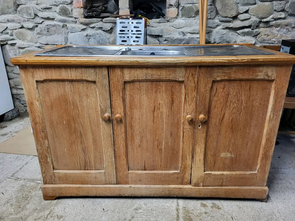 Pine sink unit - Image 1