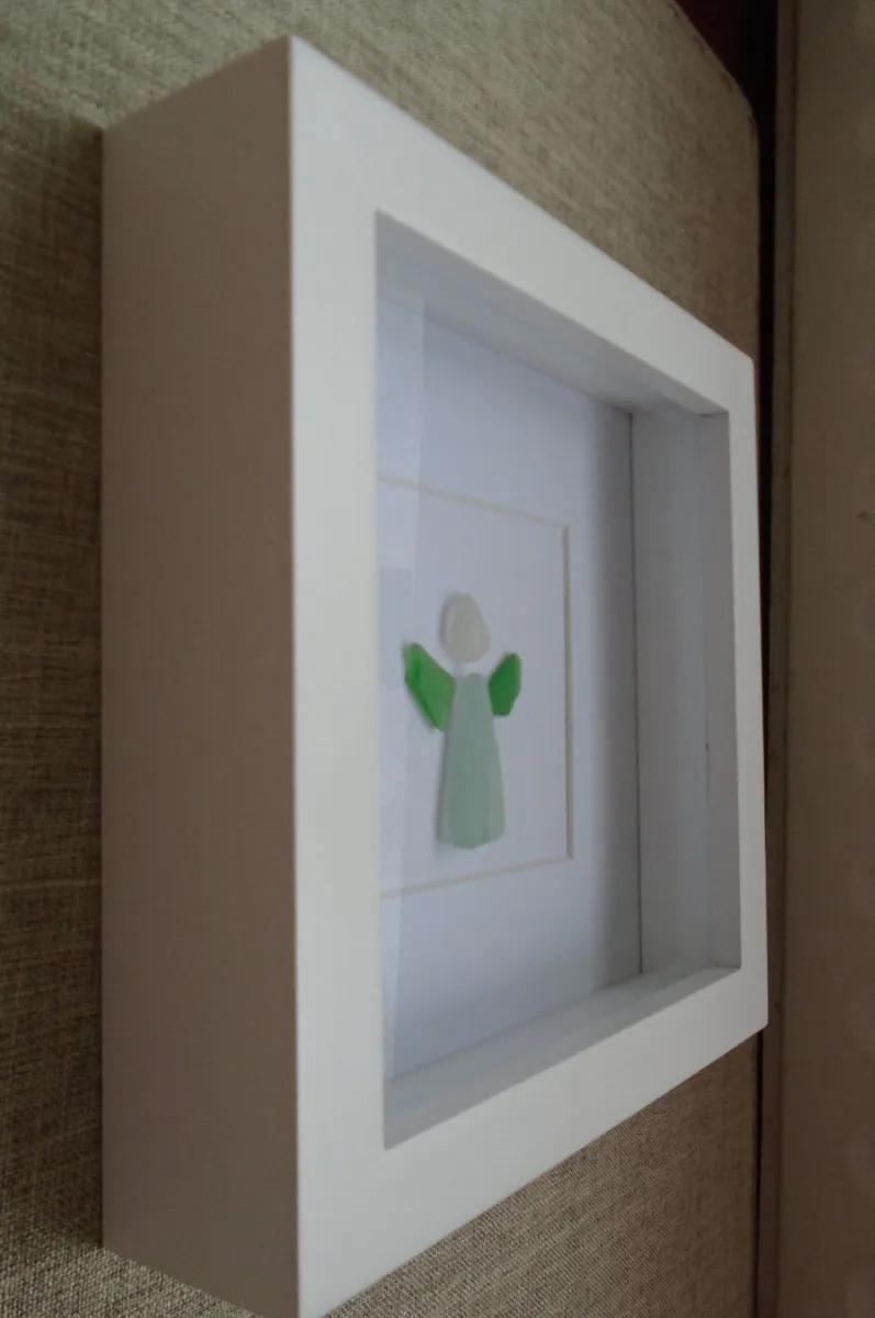 Handmade seaglass picture, Angel, Home decor - Image 2