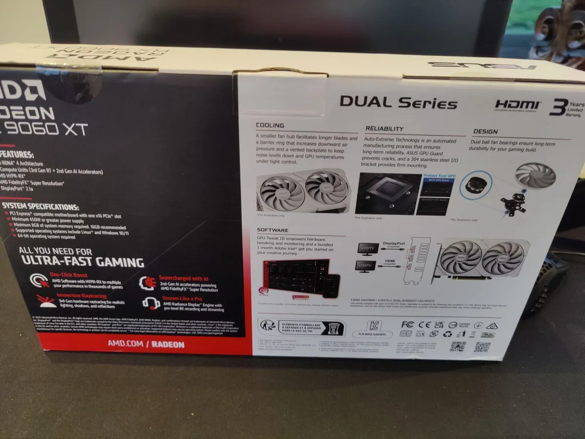 Brand new Radeon RX 9060 XT 16GB GDDR7white - Image 2