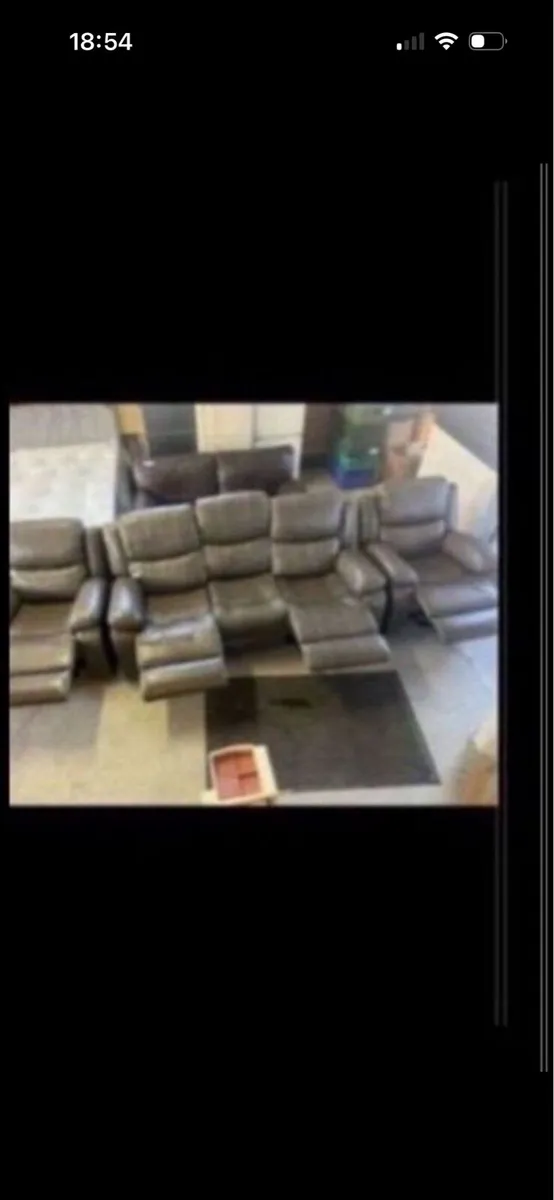 Brand new recliner leather suites 3 colours - Image 3