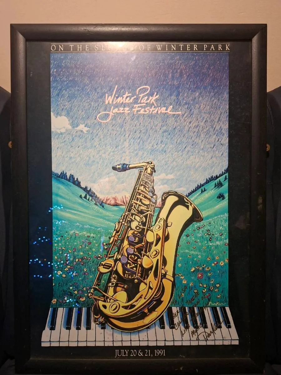 Original Winter Park Jazz Festival signed Poster - Image 1