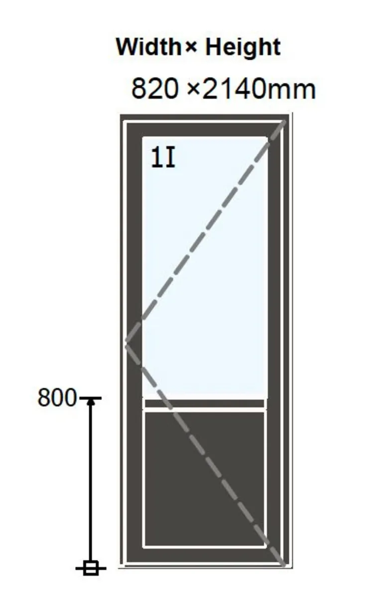 Triple glazed Nordan exterior door (new) - Image 2