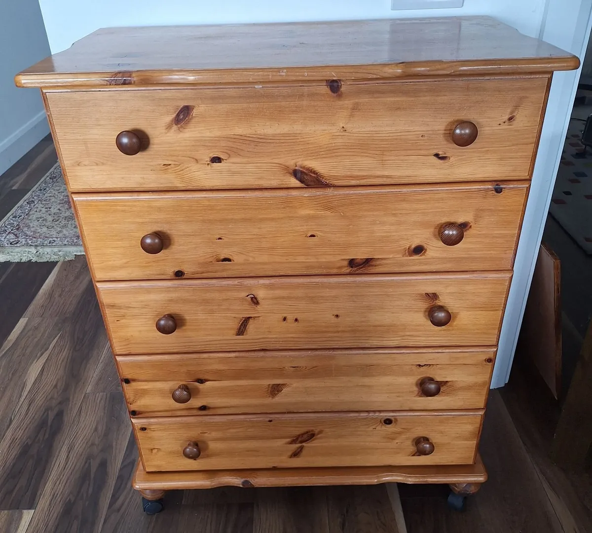 Solid Pine Chest of Drawers - Image 1