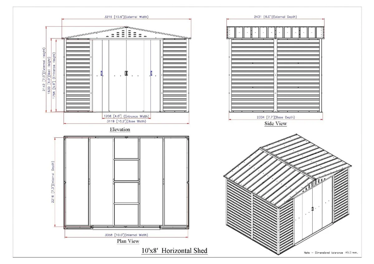 🏡 Alpine 10x8 Steel Garden Sheds+ FREE Delivery - Image 4