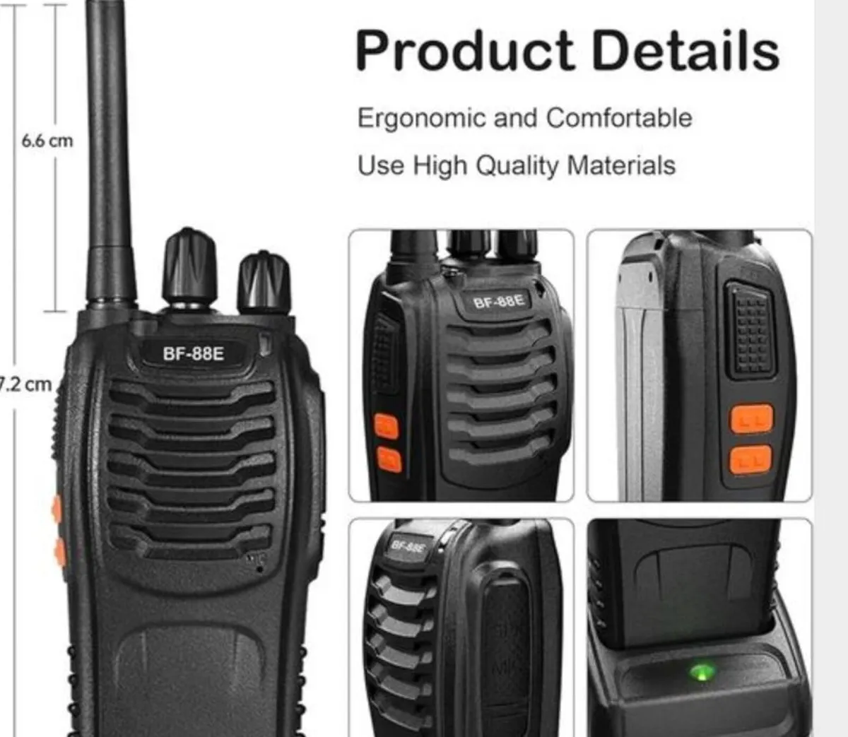 Powerful Walkie Talkie Full Set with Earpieces - Image 4