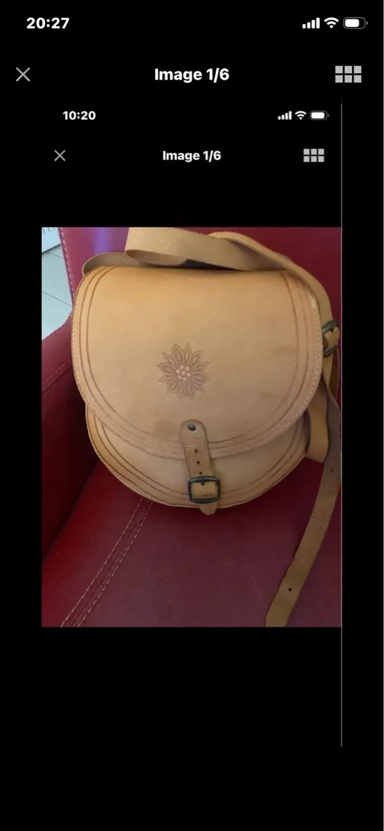 Leather Shoulder Bag - Image 1