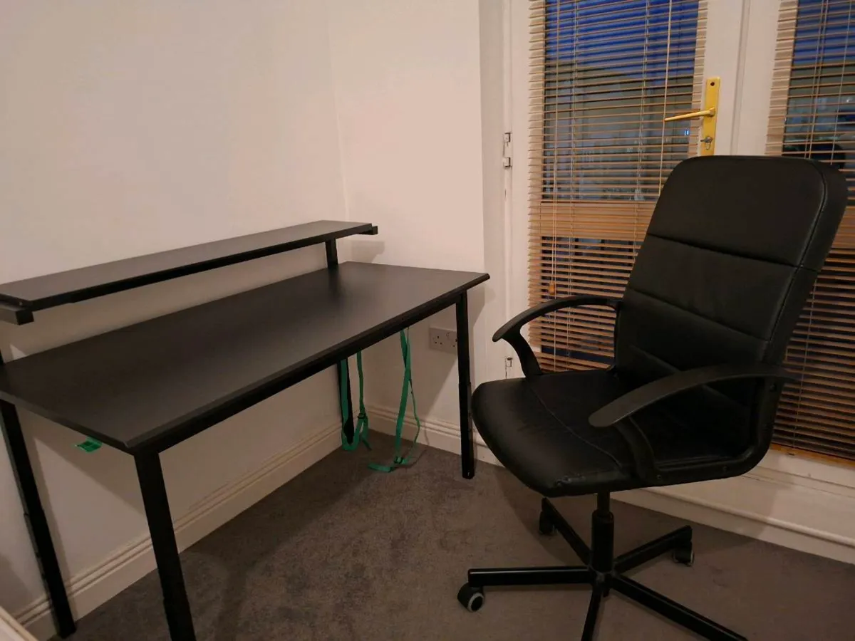 Gaming desk+chair 120×60cm - Image 1
