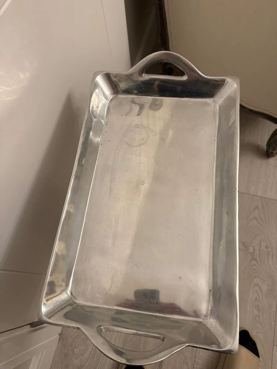 Occasional tables black and chrome rattan - Image 3