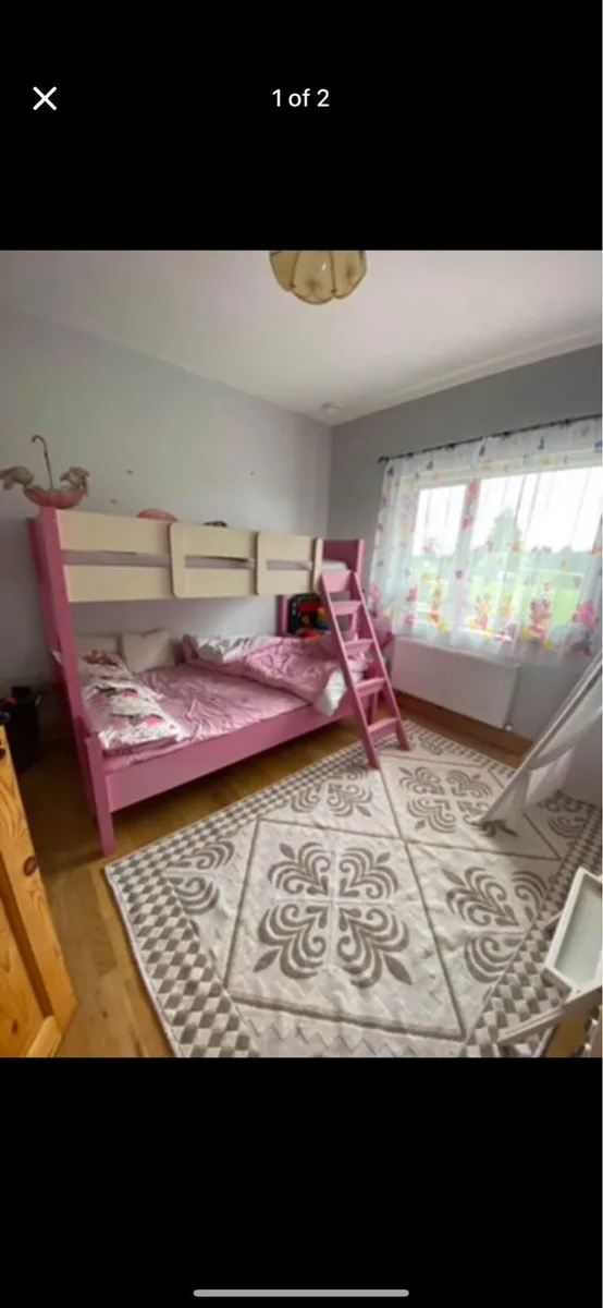 Triple bunk bed with mattress - Image 2