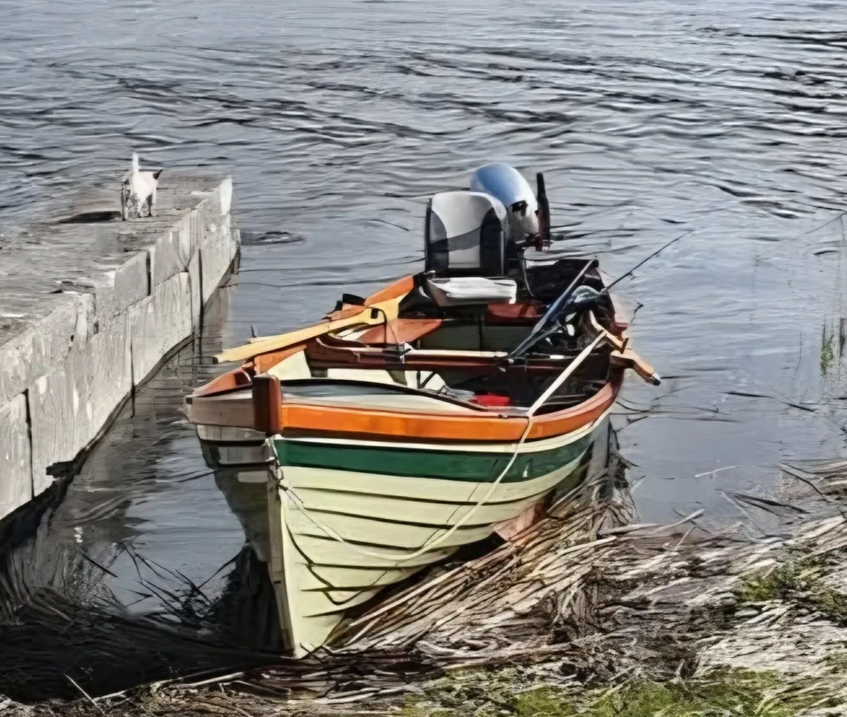 19ft sheelin, trailer and engine - Image 1