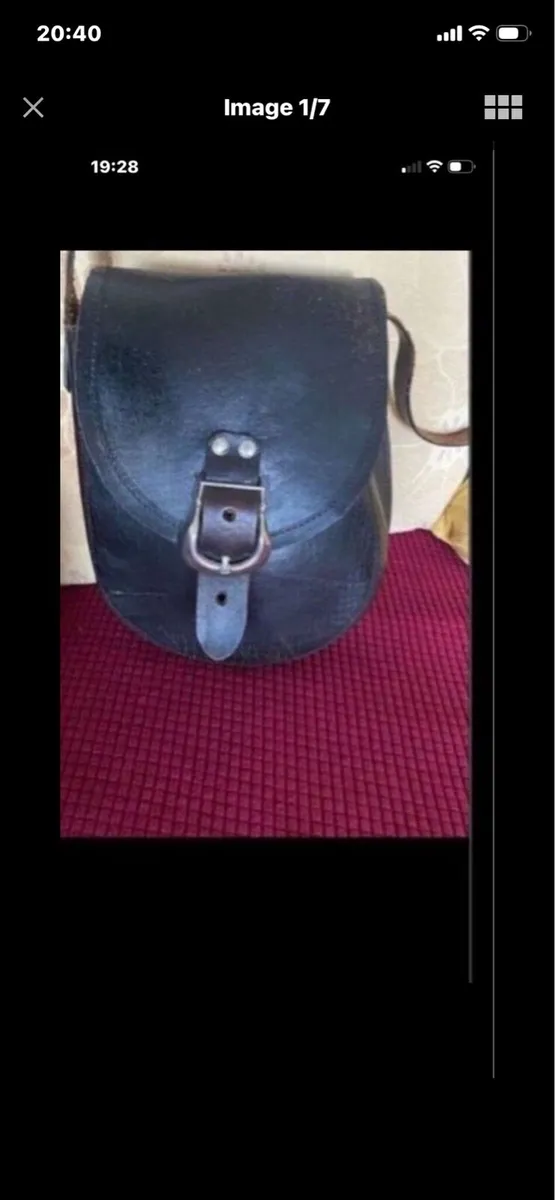 Vintage Leather Shoulder Bag - Image 1