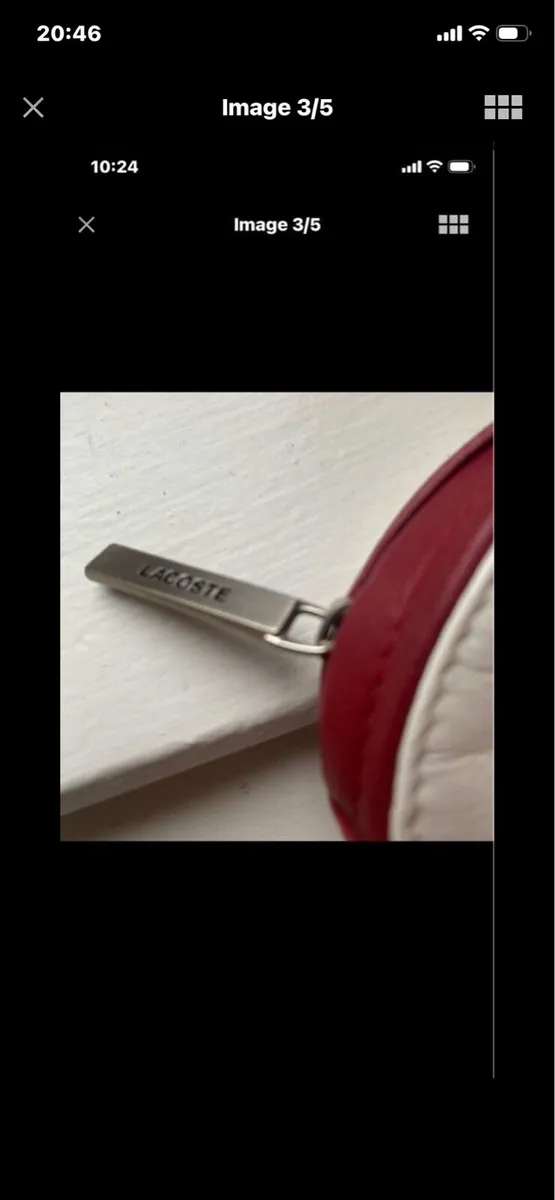 Lacoste Leather Perfume/ Toiletry Purse - Image 3