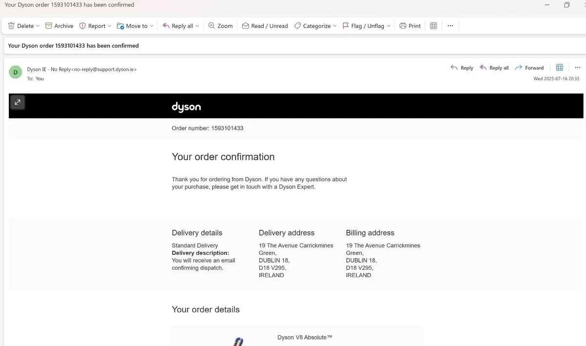 Dyson V8 Absolute vaccum cleaner 8 months old - Image 3