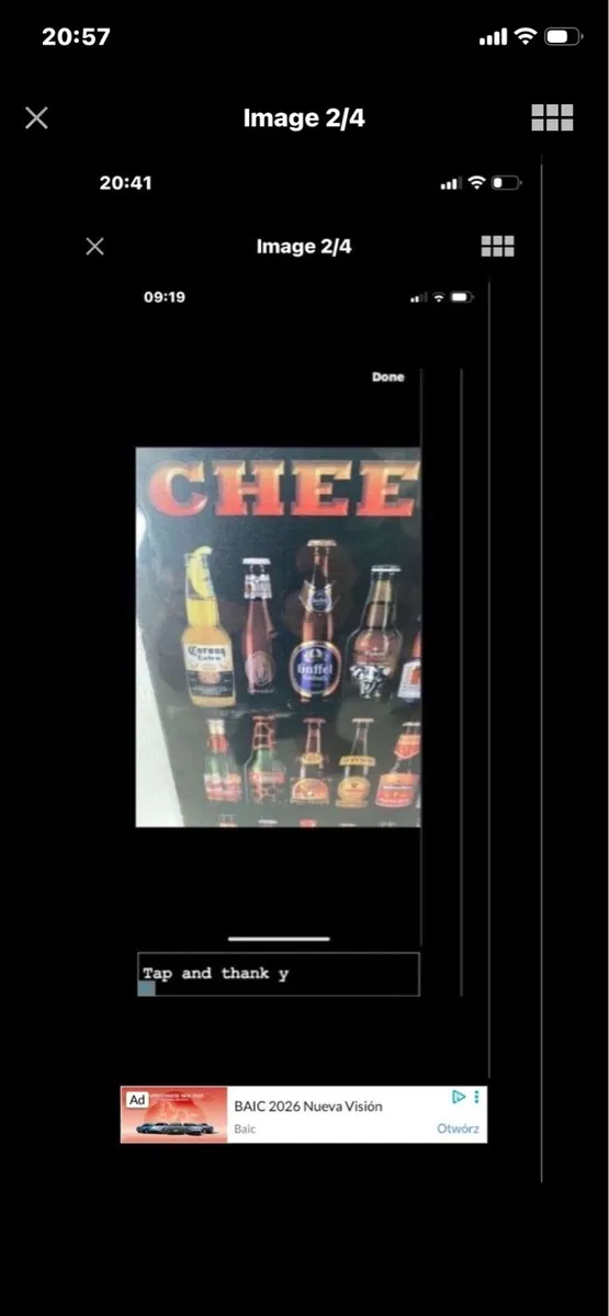 Bar Beers Metal Sign - Image 3