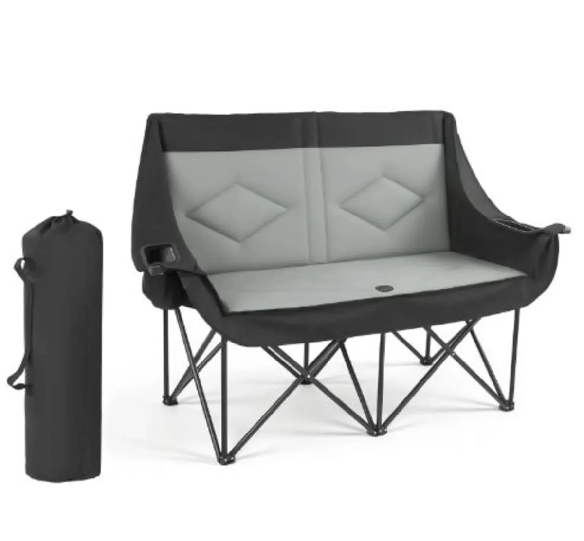Double Camping Chair, Oversized Two Person Camp - Image 1