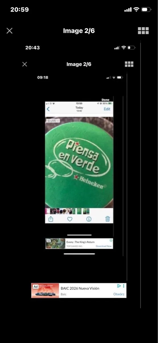 Think Green Heineken Coasters (6) - Image 2