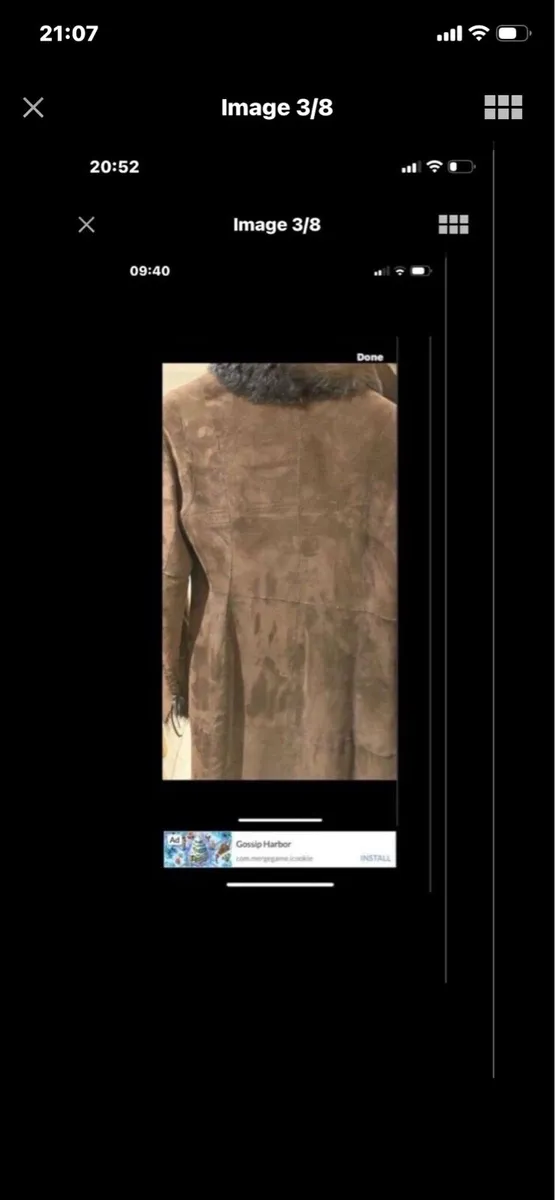 Andrew Mark Shearling Lamb Suede Coat - Image 3