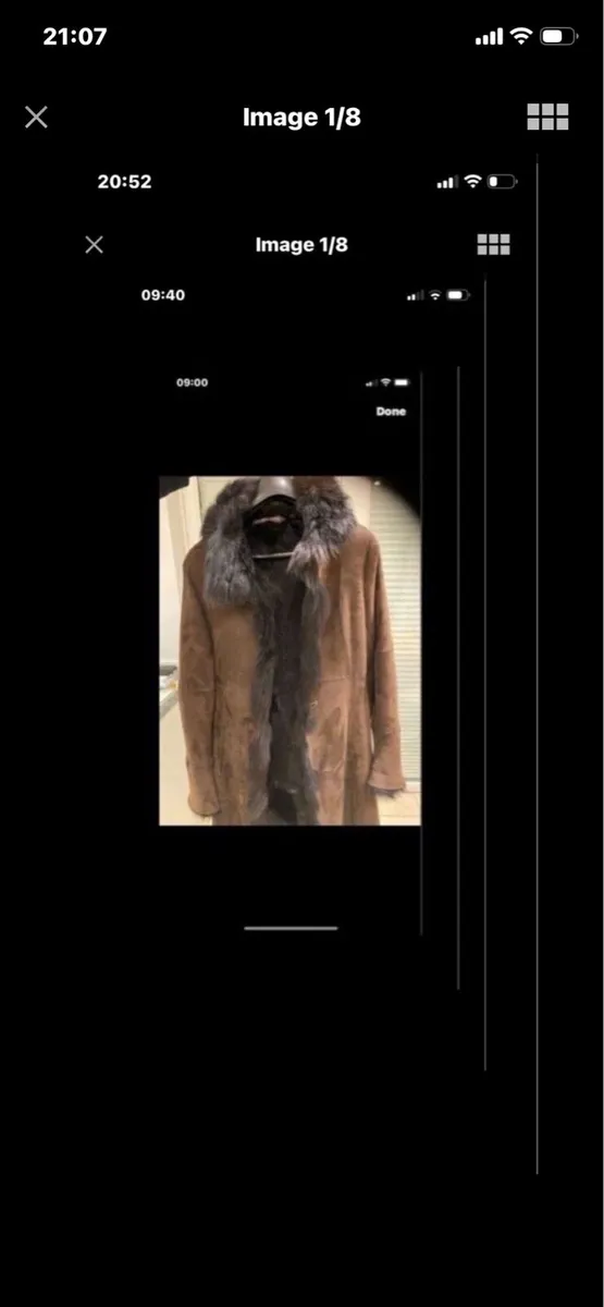 Andrew Mark Shearling Lamb Suede Coat - Image 1