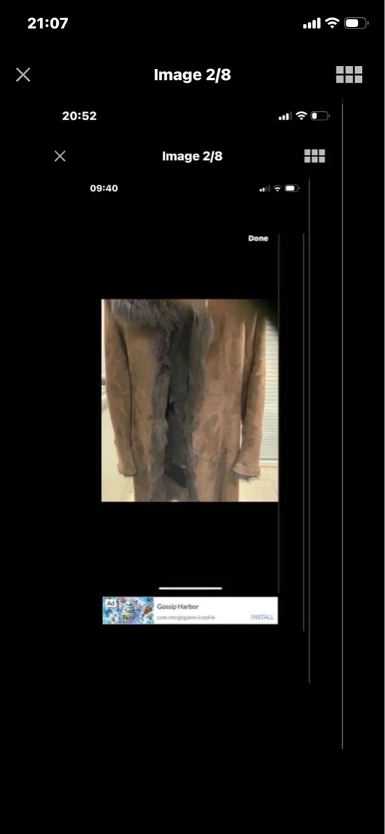 Andrew Mark Shearling Lamb Suede Coat - Image 2