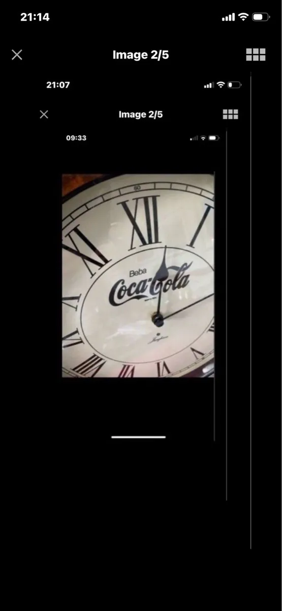 Art Deco Style Coca Cola Clock - Image 2