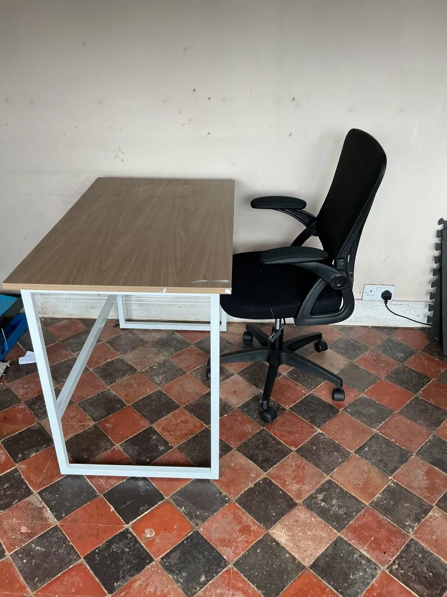 Desk and chair