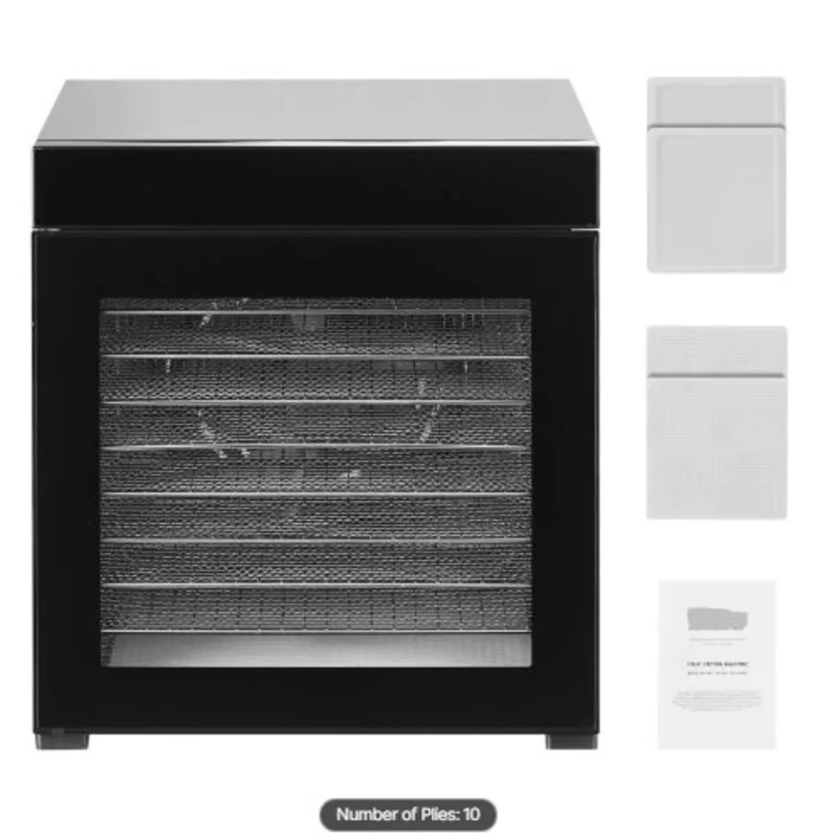 Food Dehydrator Machine, 10 Stainless Steel Trays - Image 4