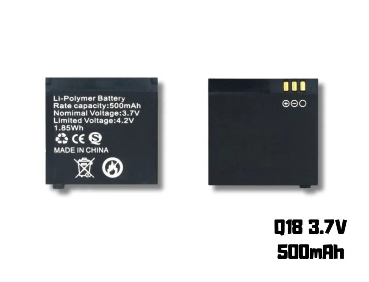 Q18 Smartwatch Battery 500mAh 3.7V Replacement - Image 1