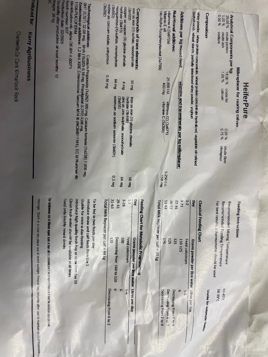 50 bags milk replacer - Image 3