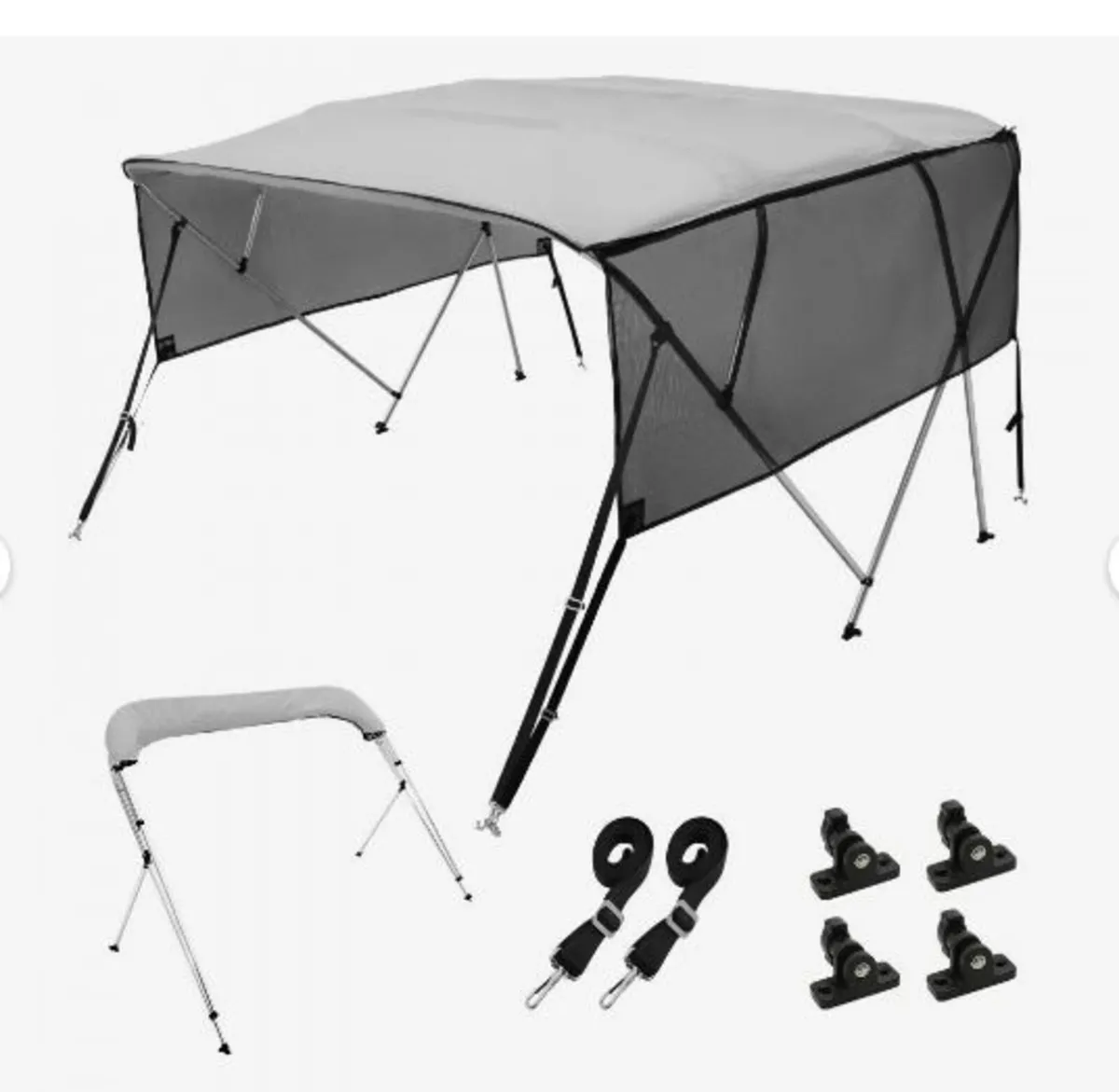 4 Bow Bimini Top Boat Cover - Image 1